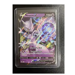 Pokemon Mewtwo V 030/078 Pokemon GO Ultra Rare Holo Card English 2022 - Image 1