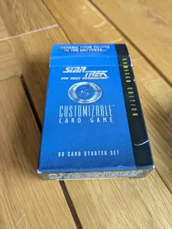 Star Trek CCG Limited Ed. Premiere 60 Card StarterDeck Black Border 1994 - Image 1