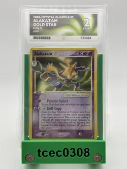 Alakazam Gold Star ⭐ Holo 99/100 EX Crystal Guardians ACE 2 Graded Pokemon Card - Image 1