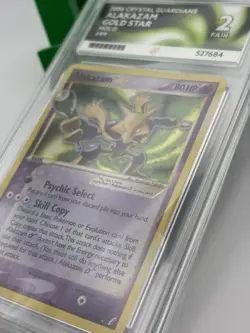 Alakazam Gold Star ⭐ Holo 99/100 EX Crystal Guardians ACE 2 Graded Pokemon Card - Image 4