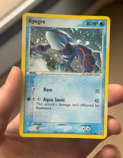 KYOGRE 6/106 EX Emerald HOLO rare Pokemon TCG card NM+ CLEAN! - Image 2