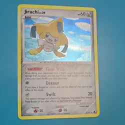 Pokemon Jirachi 7/111 Rising Rivals Holo Rare Basic 60 HP English Card - Image 1