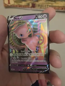 Mew V 113/264 Sword & Shield Fusion Strike Ultra Rare Holo Card - Image 1