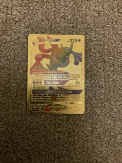 Pokemon Greninja GX Gold Foil Fan Art Card - 230 HP - 135/131 - Image 1