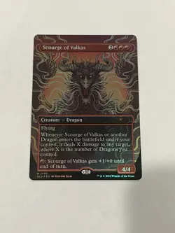 Scourge of Valkas (Rainbow Foil) Secret Lair Drop Foil -Off Centered - Image 1