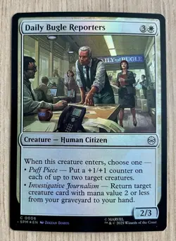 Daily Bugle Reporters C 0006 - Foil - MTG Marvel's Spider-Man - NM - Image 1