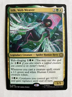 Silk, Web Weaver R 0145 - MTG Marvel's Spider-Man SPM - NM - Image 1