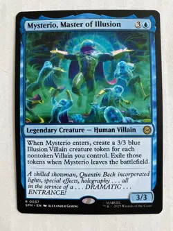 Mysterio, Master of Illusion R 0037 - MTG Marvel's Spider-Man SPM - NM - Image 1