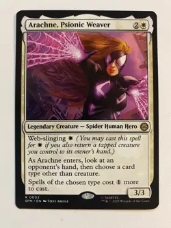 Arachne, Psionic Weaver R 0002 - MTG Marvel's Spider-Man SPM - NM - Image 1