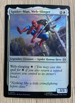 Spider-Man, Web-Slinger C 0016 - Foil - MTG Marvel's Spider-Man - NM - Image 1