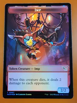 1x Detective & Imp (0007) | FOIL TOKEN | Murders at Karlov Manor | MTG Magic - Image 2