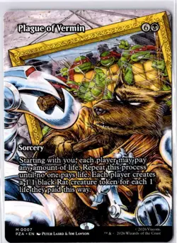 Plague of Vermin (Borderless) TMNT Source Material NM M 0007 - Image 1