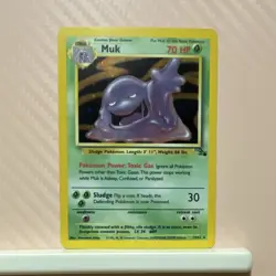 Muk 13/62 Fossil Holo Rare Unlimited 1999 English Pokemon TCG 70HP - Image 1