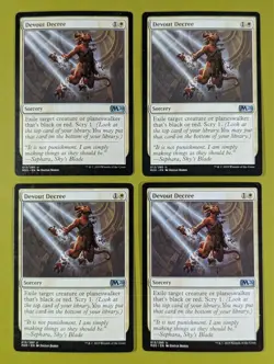 Devout Decree x4 Core Set 2020 M20 4x Playset Magic the Gathering MTG - Image 1