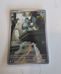 Pokemon TCG Golett 122/086 Sv: Black Bolt IR Holo English 90HP - Image 1