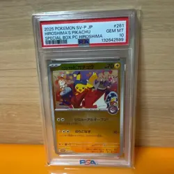 PSA 10 Pokemon Pikachu Tohoku Hiroshima Fukuoka Special Box 260 261 289/SV-P Set - Image 3