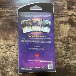 MTG Faerie Schemes Magic the Gathering SEALED Brawl Deck Throne of Eldraine 630509829798 - Image 5