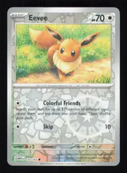 Eevee 133/165 Reverse Holo 151 Pokemon Near Mint - Image 1