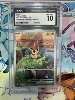 Pokemon TCG Victini 208 Black Star Promo - Scarlet & Violet CGC 10 - Image 1