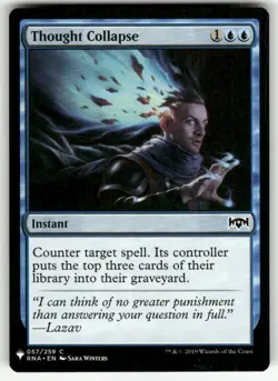 THOUGHT COLLAPSE #57 (COMMON) MTG THE LIST REPRINTS - Image 1