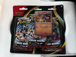 Pokemon TCG Chaos Rising 3-Pack Blister Booster Packs w/ Charmeleon Promo - Image 1