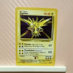 Zapdos 016/102 Base Set Holo Rare Holo English Pokemon TCG 90HP - Image 1