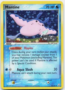 Mantine 45/109 Uncommon Team Rocket Returns Pokemon Reverse Holo Lightly Played - Image 1