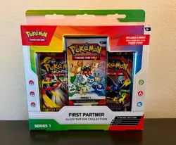 TCG Pokemon First Partners Series 1 Sealed Illustration Collection Booster Box - Image 1
