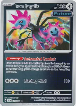 Iron Jugulis 139/162 - Reverse Holo Pokemon Card - NM - Image 1