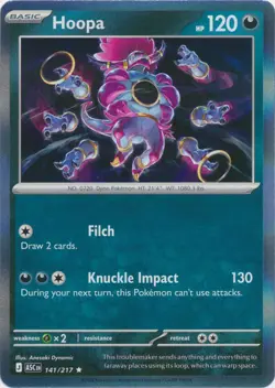 Hoopa 141/217 - ME: Ascended Heroes - Rare Holo - Pokemon Card - NM - Image 1