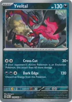 Yveltal 118/182 - Rare Reverse Holo Pokemon Card - NM - Image 1