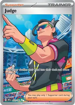 Judge 222/182 - Secret Rare Full Art Pokemon Card - NM - Image 1