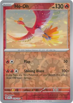 Ho-Oh 019/191 - Reverse Holo Pokemon Card - NM - Image 1