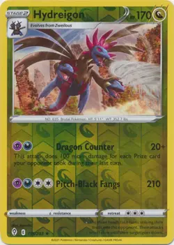 Hydreigon 115/203 - Rare Holo Pokemon Card - NM - Image 1
