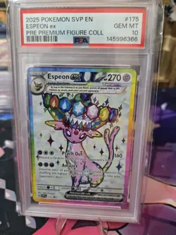 Pokemon Espeon EX SVP 175 Premium Figure Collection Black Star Promo PSA 10 - Image 1