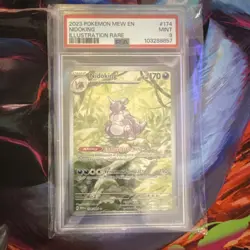 Pokemon Nidoking 174/165 Sv: Scarlet & Violet 151 Illustration Rare Holo PSA 9 - Image 1