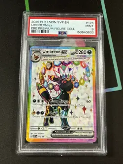 2025 POKEMON SVP EN-SV BLACK STAR PROMO #176 UMBREON EX PSA 9 - Image 1