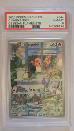 2023 POKEMON SVP EN CHARMANDER PSA 8 - Image 1
