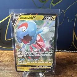 Pokemon Dracovish V Holo English Brilliant Stars 114/172 - Image 1
