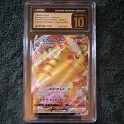 Pokemon TCG Pikachu VMAX CGC Pristine 10 SWSH Promos 265/S-P Holo JP 2022 - Image 1