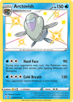 ARCTOVISH SV037/SV122 SHINY RARE SHINING FATES SHINY VAULT POKEMON - Image 1