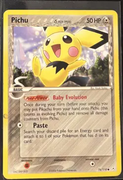 2006 Pichu #76 Pokemon Holon Phantoms UNGRADED LP - Image 1