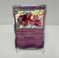 Pokemon Tinkaton 167/091 SV: Paldean Fates Shiny Rare Holo Stage 2 140HP - Image 1