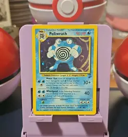 Pokemon TCG Poliwrath 15/130 Base Set 2 Unlimited Holo Rare Mint/Near Mint - Image 1
