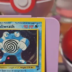 Pokemon TCG Poliwrath 15/130 Base Set 2 Unlimited Holo Rare Mint/Near Mint - Image 2
