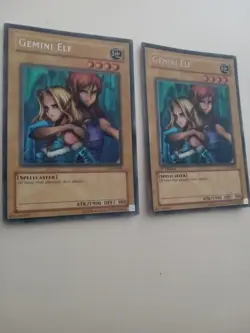 Yu-Gi-Oh! TCG Secret Rare Gemini Elf LON-000 ×2 - Image 2