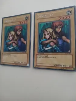 Yu-Gi-Oh! TCG Secret Rare Gemini Elf LON-000 ×2 - Image 3