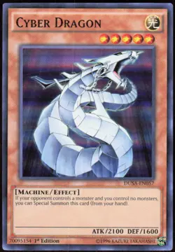 Cyber Dragon DUSA-EN057 Ultra Rare Duelist Saga Yu-Gi-Oh Near Mint - Image 1