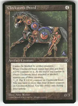 CLOCKWORK STEED (COMMON) MTG HOMELANDS - Image 1