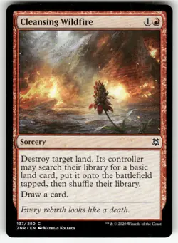 CLEANSING WILDFIRE #137 (COMMON) MTG ZENDIKAR RISING - Image 1